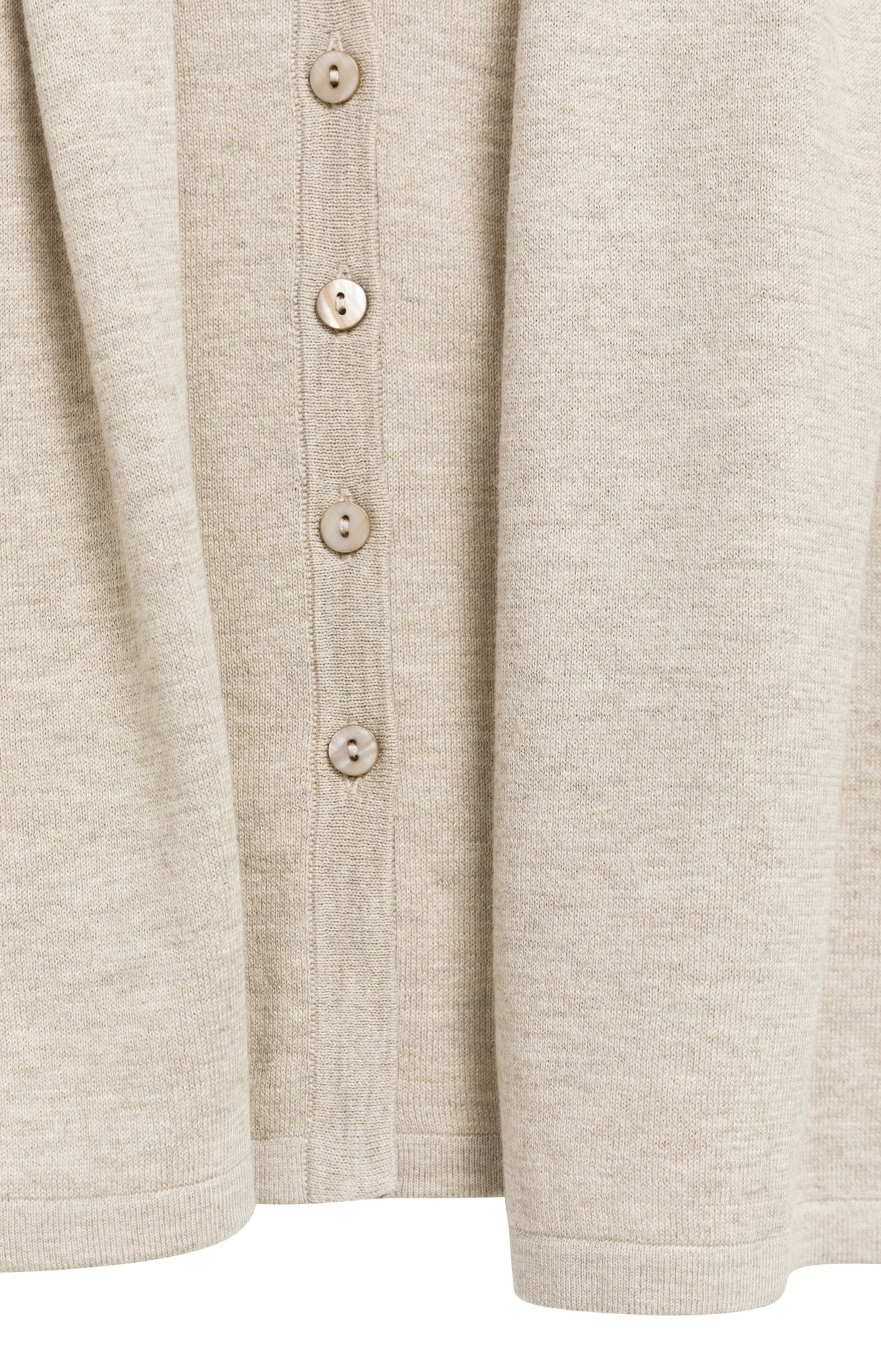 Cardigan sans manches avec superposition et boutons - YAYA - Pure Cashmere Grey Melange (6)