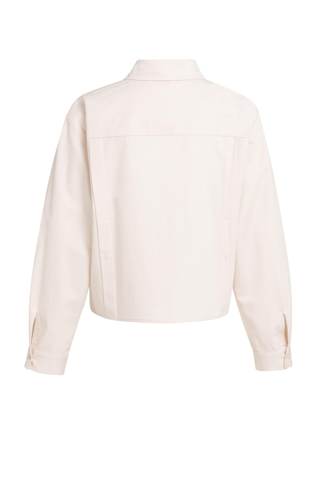 Chemisier en popeline à taille ajustable et manches longues - YAYA - Almond Peach Pink (8)