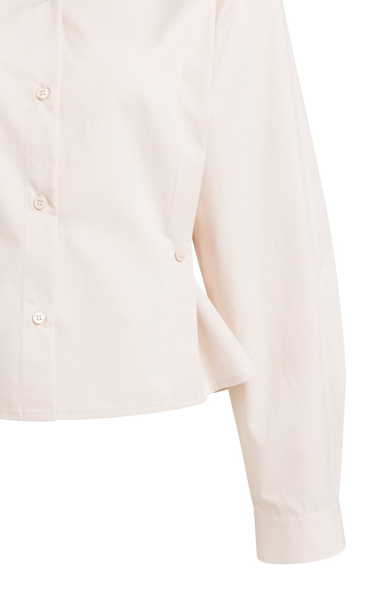 Chemisier en popeline à taille ajustable et manches longues - YAYA - Almond Peach Pink (12)