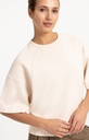 Sweat-shirt à manches raglan courtes - YAYA - Almond Peach Pink (4)