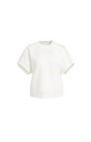 Sweat-shirt sans manches avec plis aux épaules - YAYA - Off White (2)