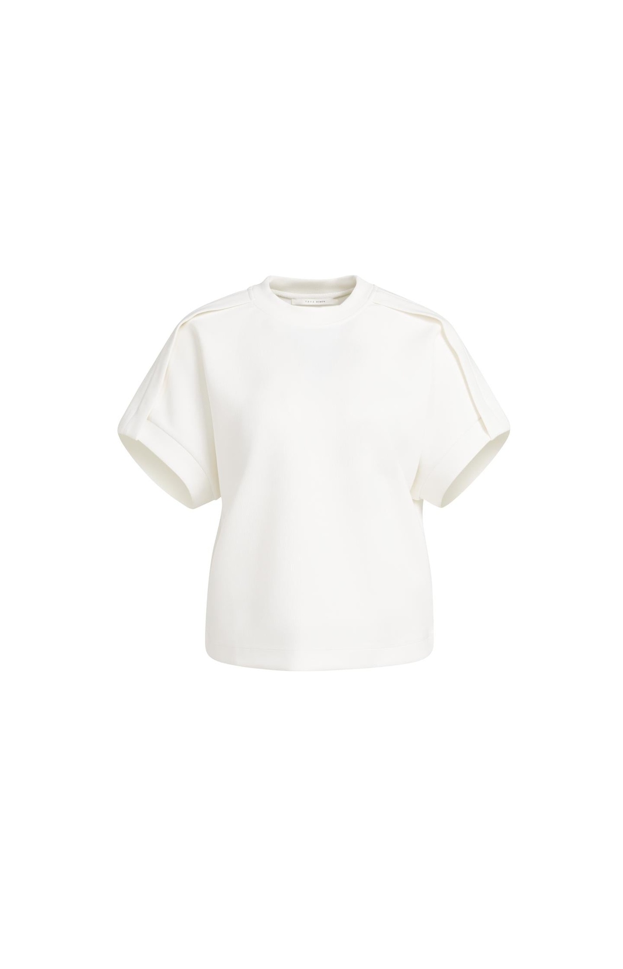 Sweat-shirt sans manches avec plis aux épaules - YAYA - Off White (2)