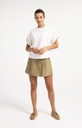 Sweat-shirt sans manches avec plis aux épaules - YAYA - Off White (8)