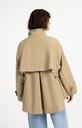 Veste trench à la coupe évasée et au col montant - YAYA - Olive Gray Green (7)