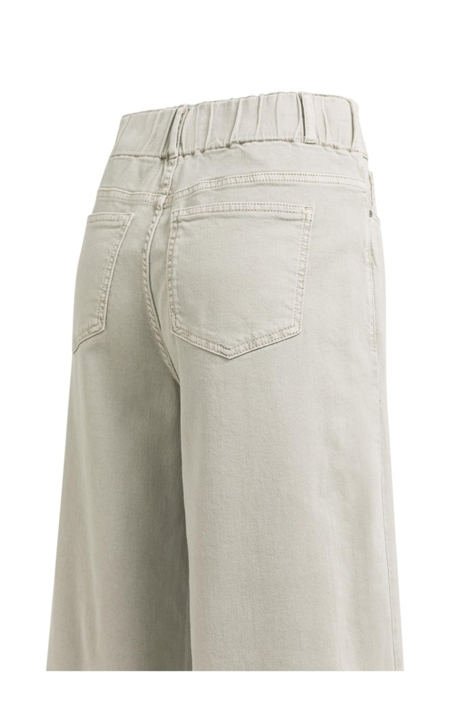 Jean en denim à jambes larges et ceinture distinctive (L34) - YAYA - Mid Grey Denim (3)
