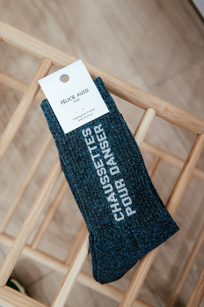 Chaussettes - Félicie Aussi - Danser - Anthracite paillettes 36/40