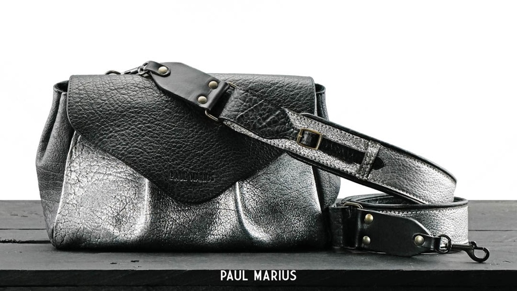 Sac - Paul Marius - Suzon M - Argenté/noir