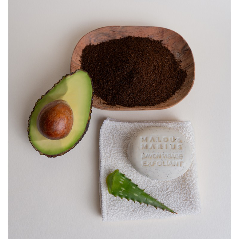 [MM-EXFOLIANT] Malou & Marius - Exfoliant doux - Poudre coco huile d'avocat aloé vera