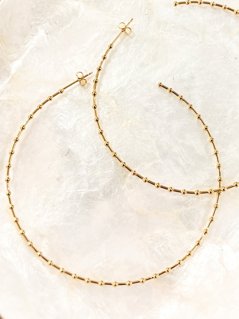 Boucles d'oreilles plaqué or - By Sidonie - Louise