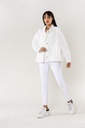 Veste en jeans oversized - Zoé - blanc