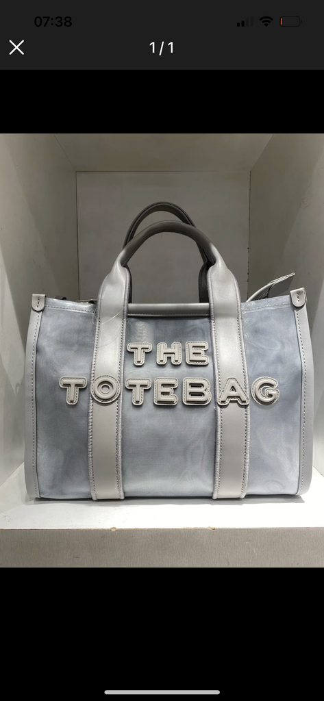 Sac cabas bi-matière - The Tote Bag - gris