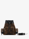 SAC SEAU CUIR LÉOPARD NOIR UNISEXE LESEAU 90'S LÉOPARD - NOIR