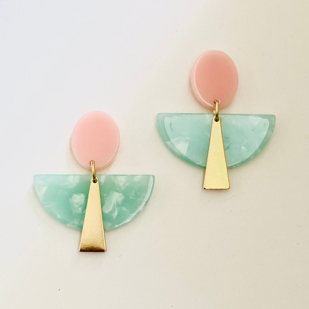 [DP-BB353] Boucles d’oreilles plaqué or - NAO - BB353