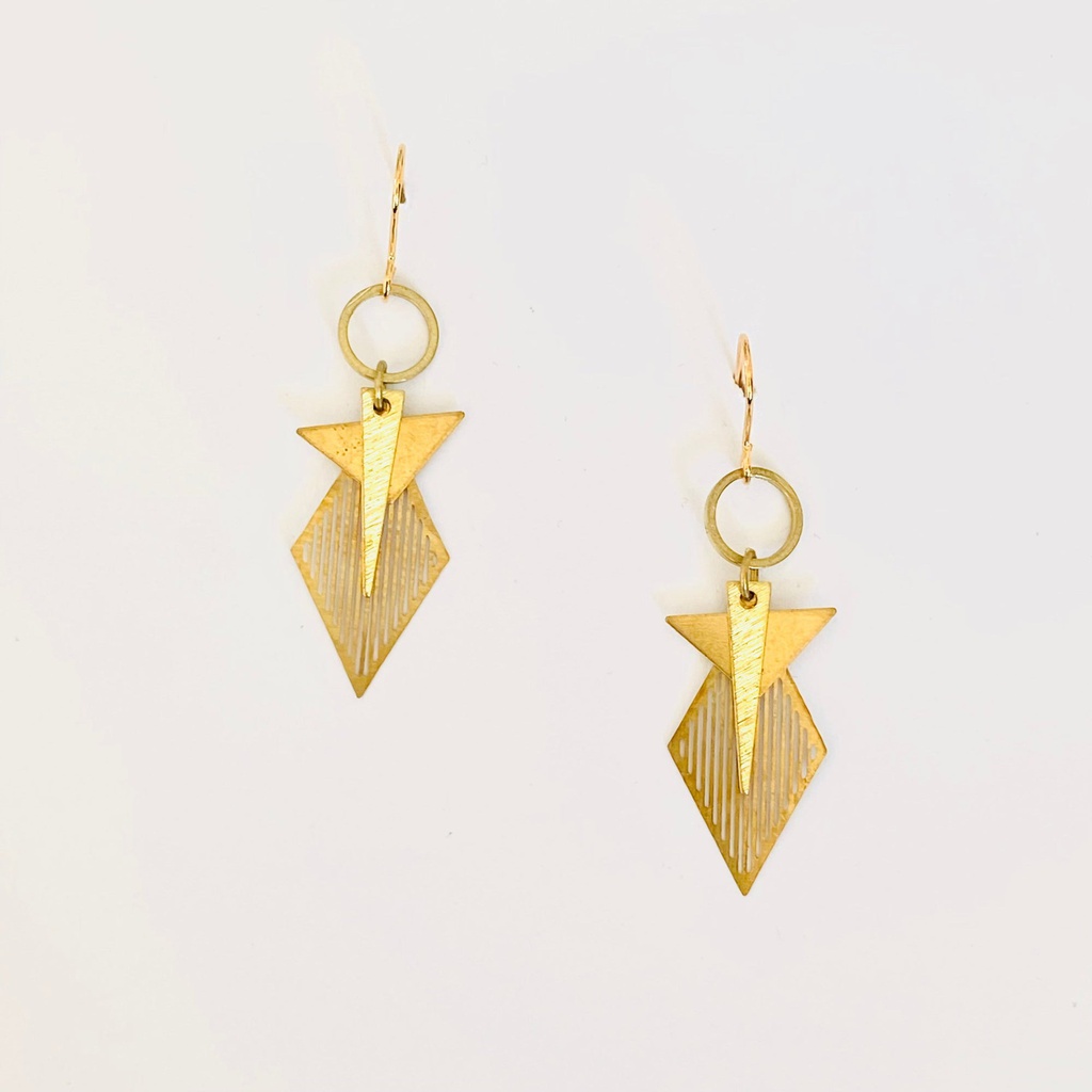 [DP-BOL873] Boucles d’oreilles laiton - NAO - BOL873