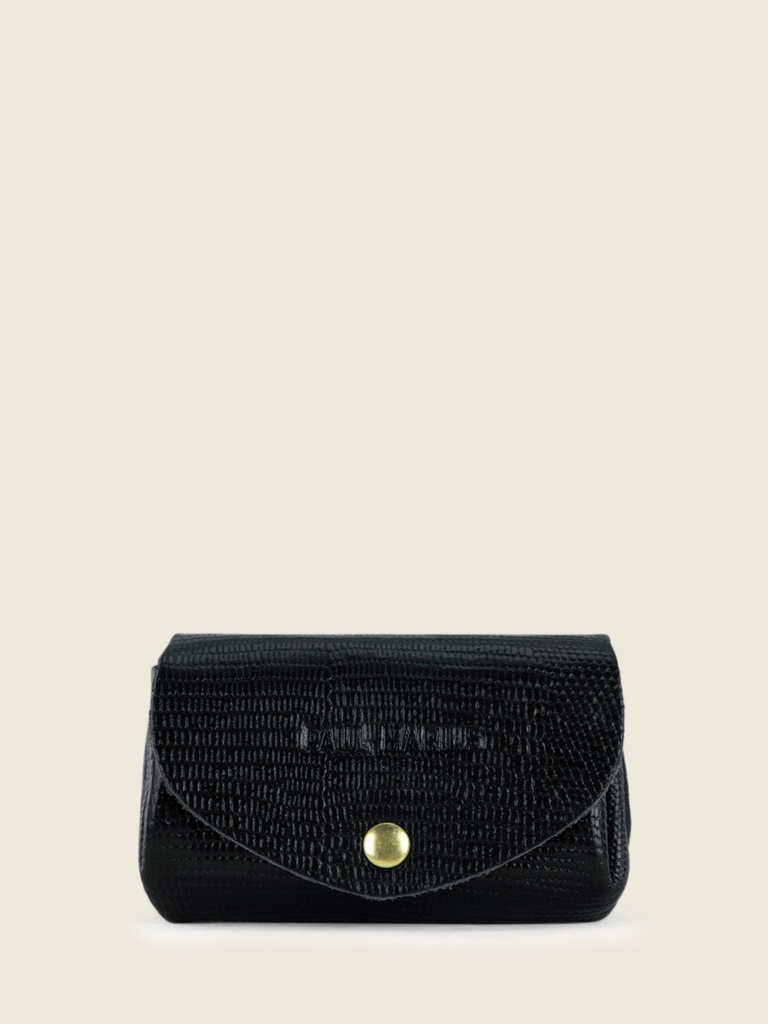 PORTE-MONNAIE CUIR NOIR - Paul Marius - LeGustave 1960 - Noir de Jais