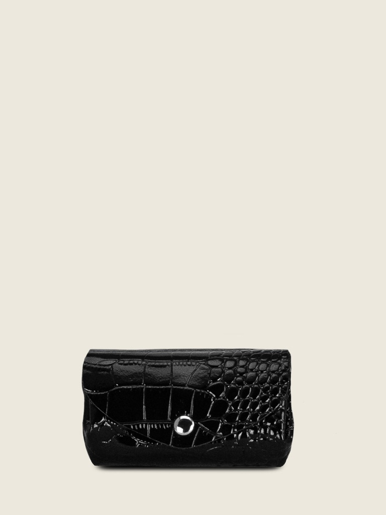 PORTE-MONNAIE CUIR NOIR - Paul Marius - LeGustave - Vernis noir