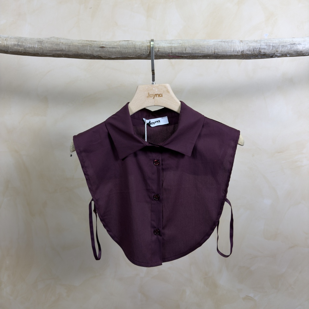 Col chemise - Julia - Bordeaux