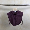Col chemise - Julia - Bordeaux