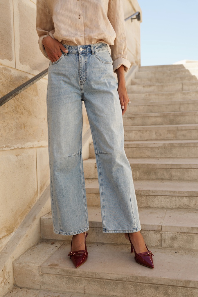 [JD615-C-36] Jeans balloon - Brook - Bleu clair (36)