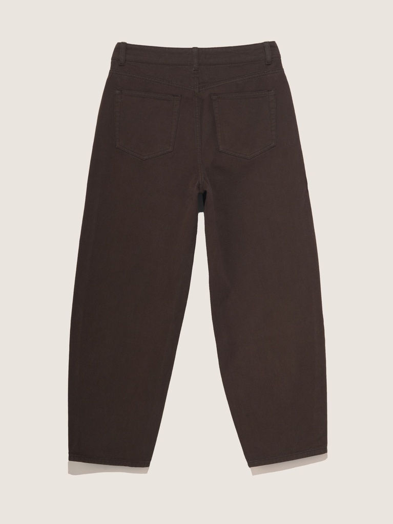 Jeans barrel - Bony - Chocolat