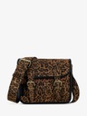 SAC BANDOULIÈRE CUIR MARRON - Paul Marius - Sacoche S - Leopard