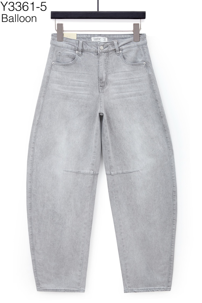 Jeans coupe ballon - Lauria - Gris