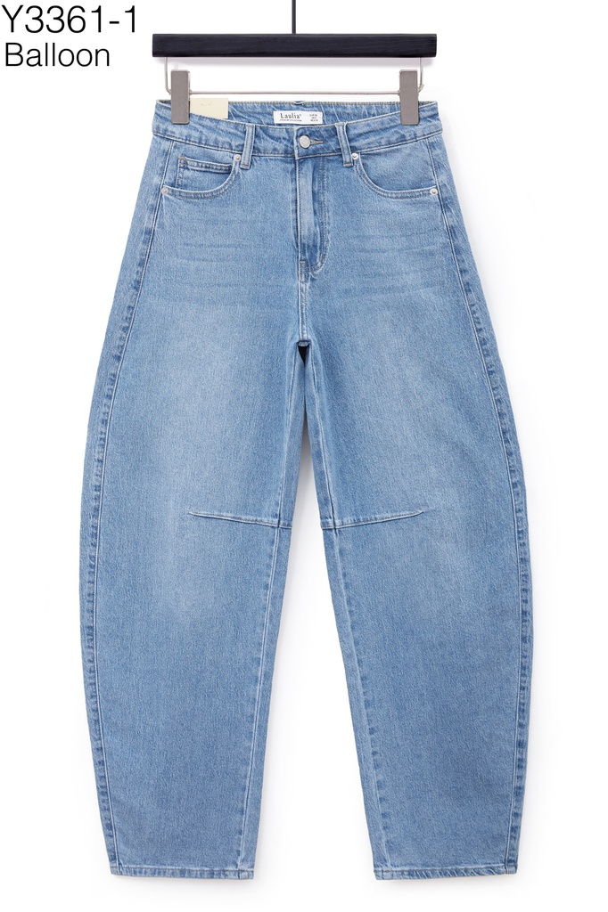 Jeans coupe ballon - Lauria - Bleu moyen