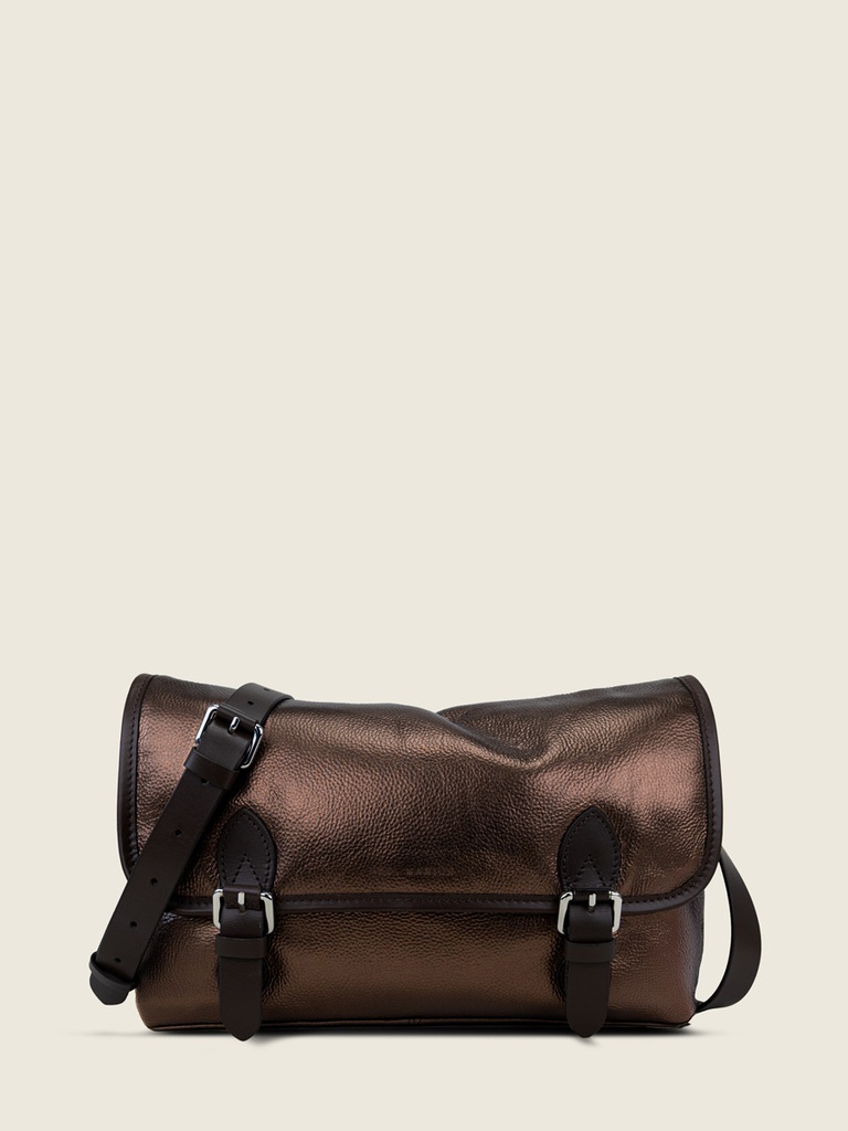 [PM-loulou-cuivre] Sac bandoulière en cuir femme - Paul Marius - Loulou - Cuivré
