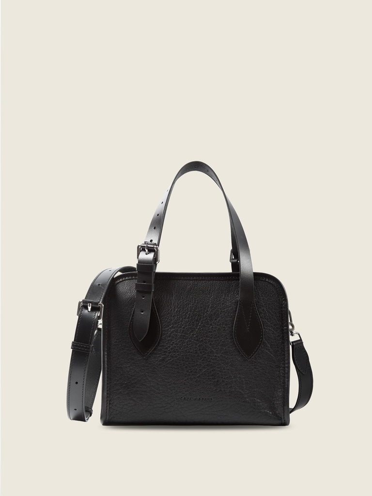 [PM-lecabas-S-noir] Mini sac cabas en cuir femme - Paul Marius - LeCabas S - Noir
