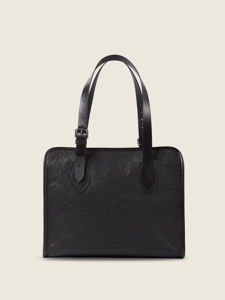 [PM-lecabas-noir] Sac cabas en cuir femme - Paul Marius - LeCabas - Noir