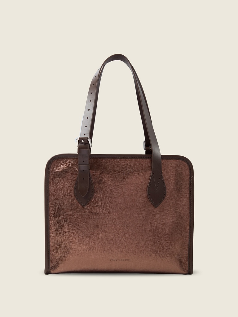 [PM-lecabas-cuivre] Sac cabas en cuir femme - Paul Marius - LeCabas - Cuivré