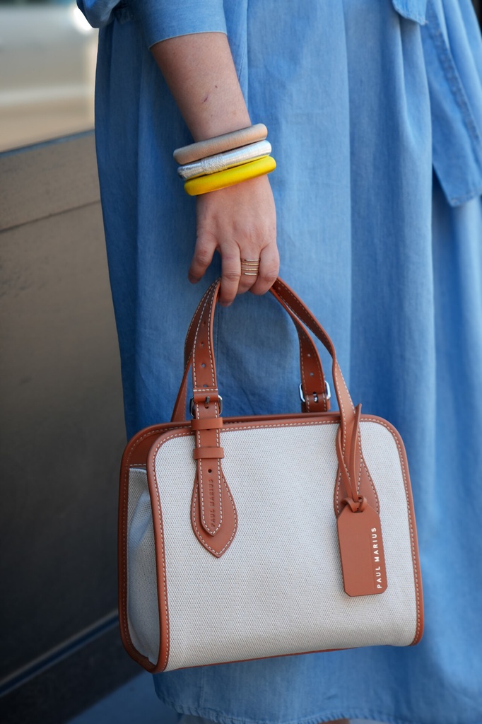 [PM-lecabasS-toilebeige] Grand sac cabas femme - Paul Marius - LeCabas S - Escapade - Toile Beige