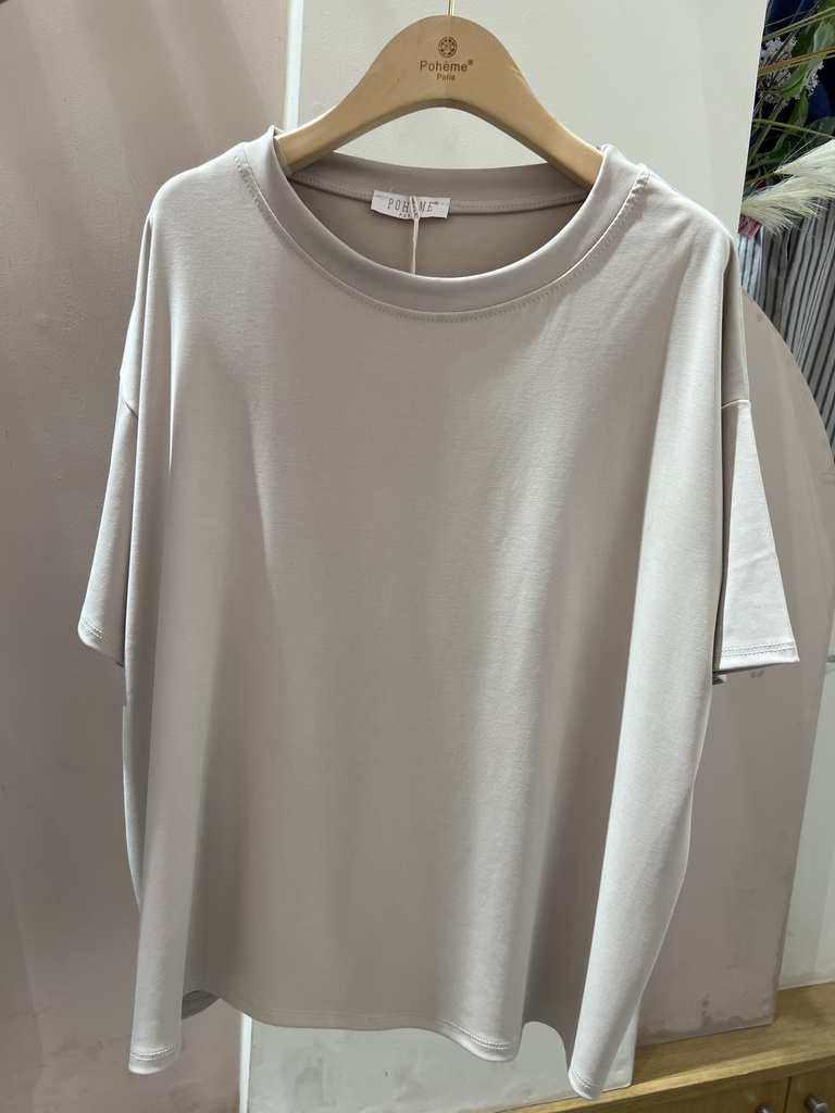 T-shirt ample - Justine - Beige