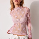 Top en dentelle - Jenny - Rose