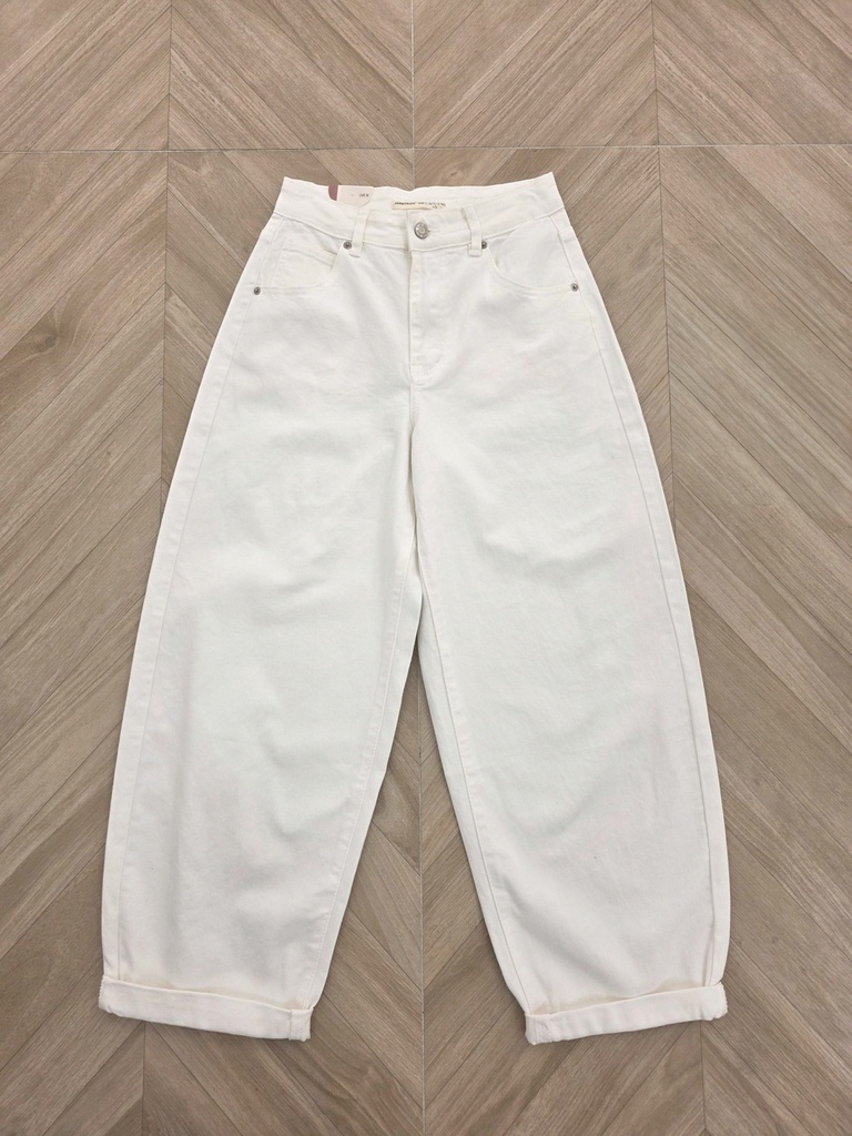 [RD9111-7-blanc-L] Jeans ballon - RD - blanc (L)