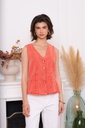Blouse en jeans - Corail