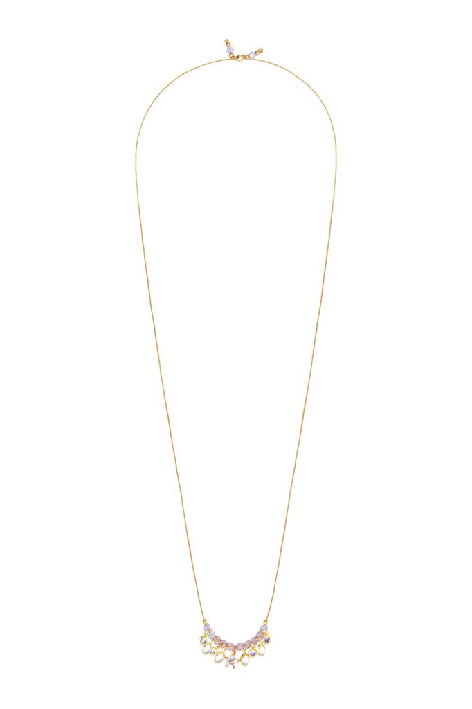 [KHARMARI-ANTIK-TARANIS-002-COLLIER-66298-LILA-004] Collier - Kharmari - Dori - Lila 004