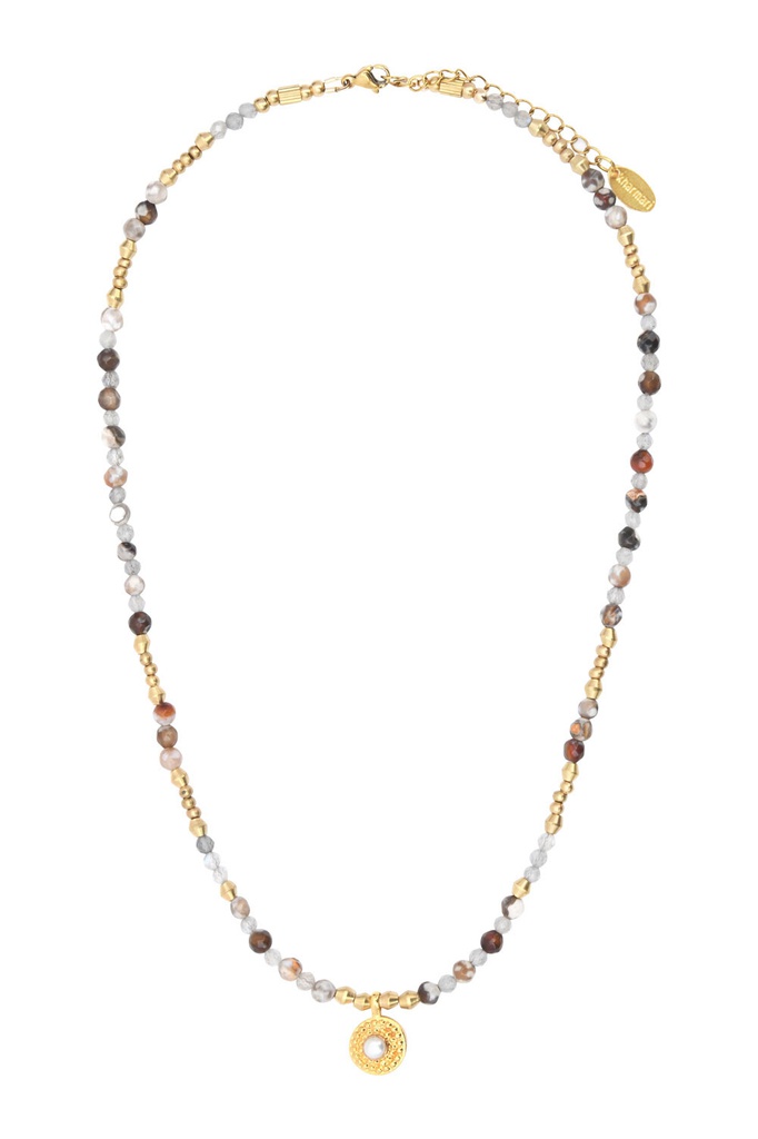 Collier - Kharmari - Noa - Agate nacre