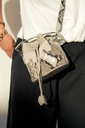 Sac à main en cuir - Paul Marius - Capucine XS Python - Galet