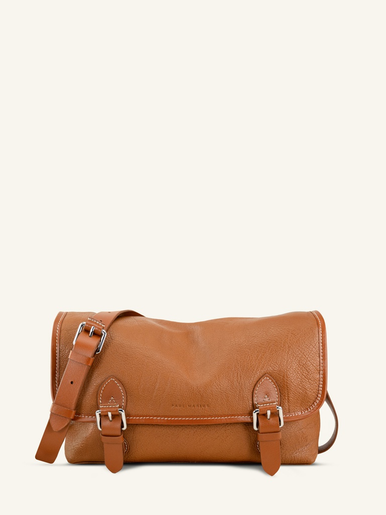 [PM-loulou-fauve] Sac bandoulière en cuir femme - Paul Marius - Loulou - Fauve