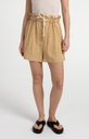 Short taille haute froncée, poches cargo - YAYA - Safari Brown