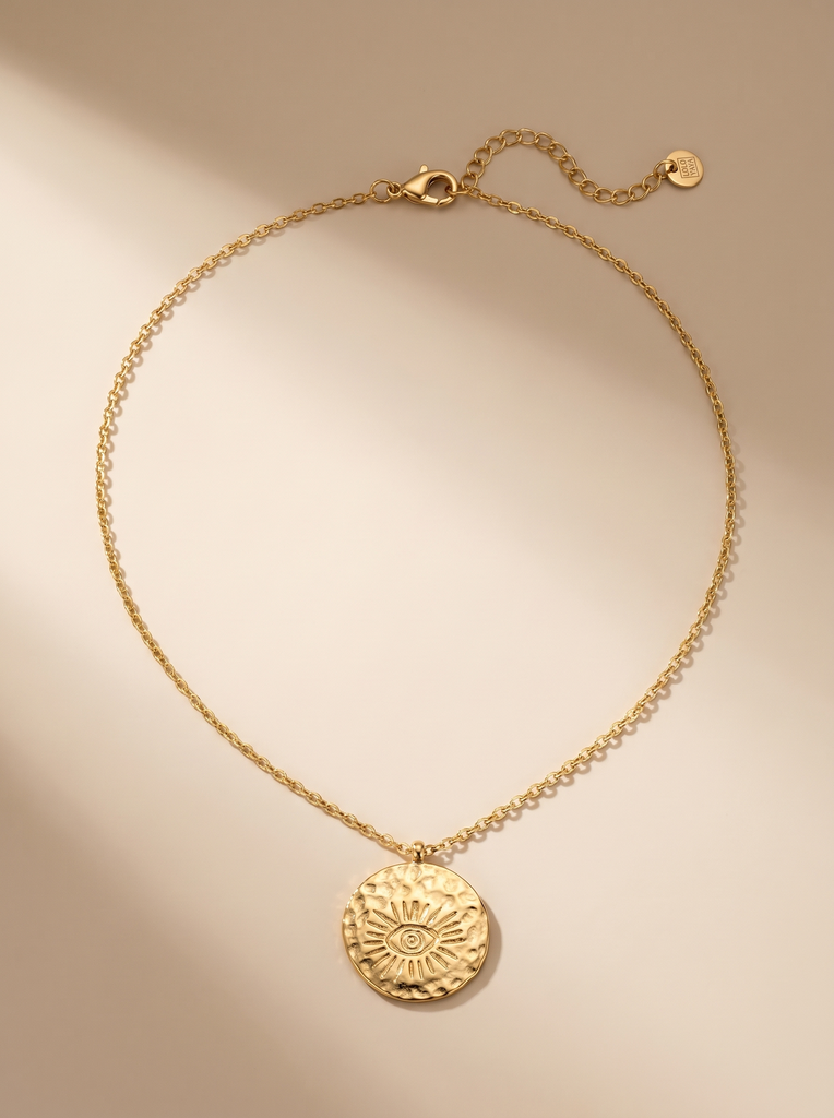 [47279-COLLIER-SOLEIL-OR] Collier en acier - Soleil Secret - Doré