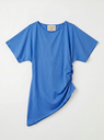 T-shirt asymétrique - Bleu électrique