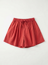 Short en coton - Rouge