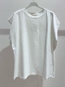 T-shirt à manches courtes en coton - Motif brodé - Dolce Vita - Blanc