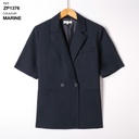 Blazer à manches courtes - Bleu Marine