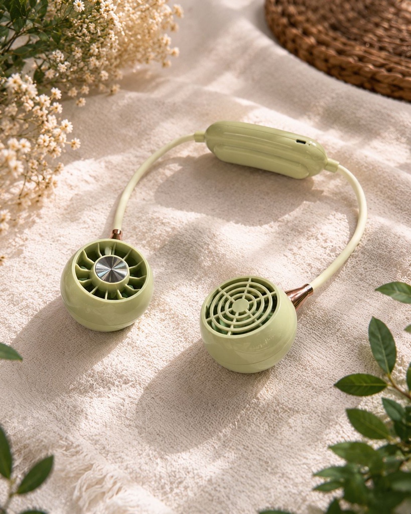 [VENTILO-AU0012-vert] Ventilateur nuque - Vert