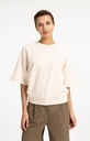 Sweat-shirt à manches raglan courtes - YAYA - Almond Peach Pink