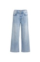 Jean en denim à jambes larges et ceinture distinctive (L34) - YAYA - Light Blue Denim