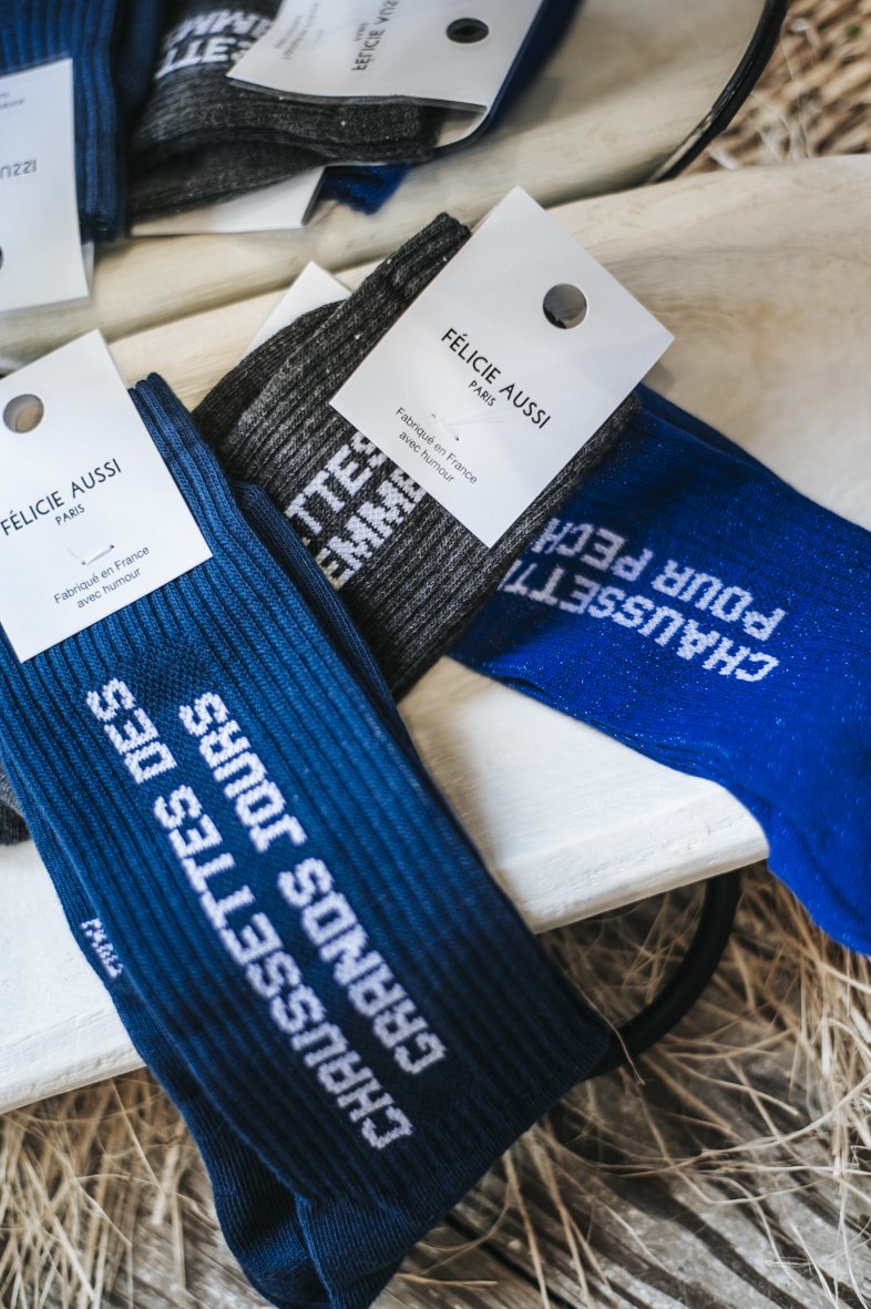 Chaussettes - Félicie Aussi - Des grands jours - Bleu - 40-45